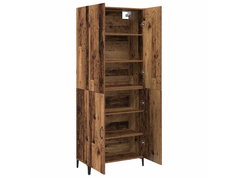  Buffet - haut armoire 2 pc bois ancien 69,5 x 34 x 180 cm  - Conforama E