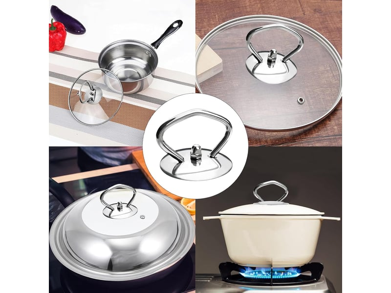  8 pcs poignée de couvercle de casserole, acier inoxydable poignée de couvercle du pot pour la famille,cuisine,poêle à frire,marmite none - Conforama C