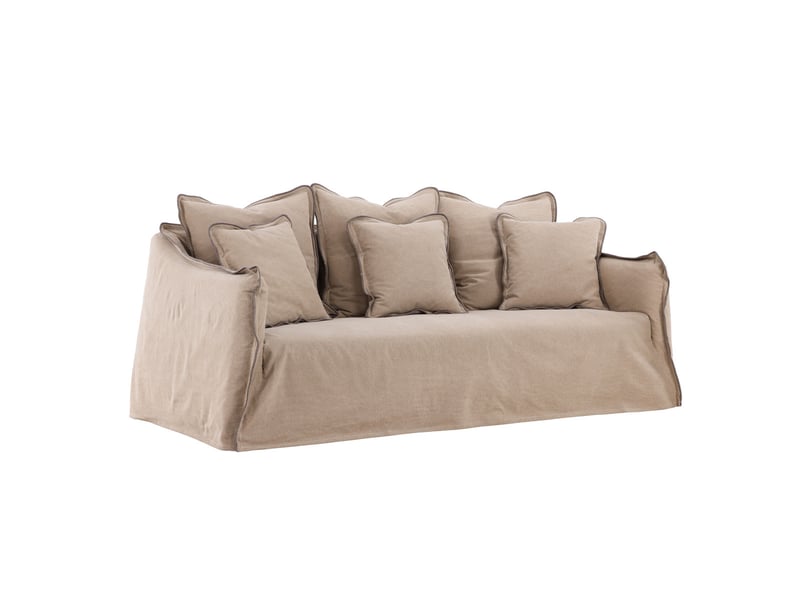  Canapé 3 places design oskarshamn 210cm brun  - Conforama A