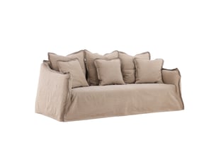 Canapé 3 places design oskarshamn 210cm brun