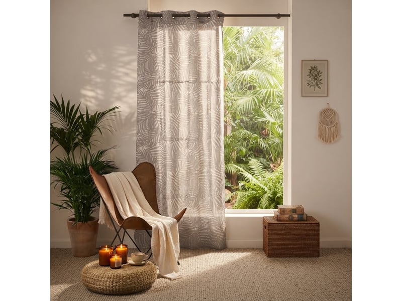  Voilage a oeillets eucalys  - Conforama E
