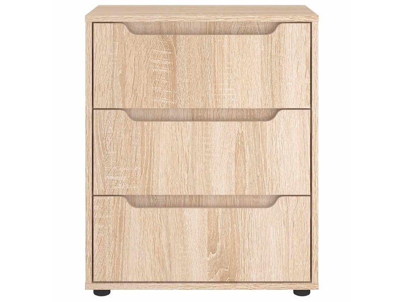 Buffet salon visnes chêne sonoma 60x40x73 cm bois d'ingénierie - Conforama E