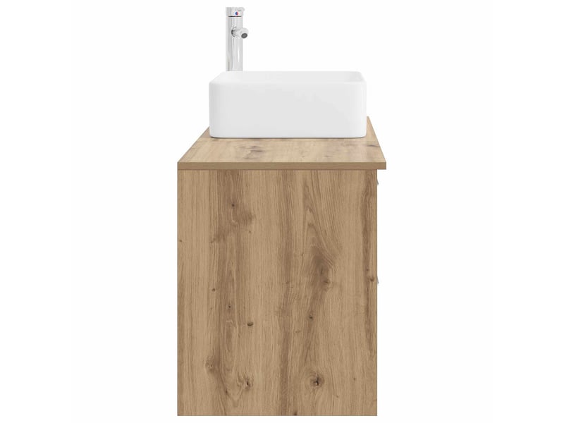  Ensemble de mobilier de salle de bain 2 pcs chêne artisanal shl2374  - Conforama E