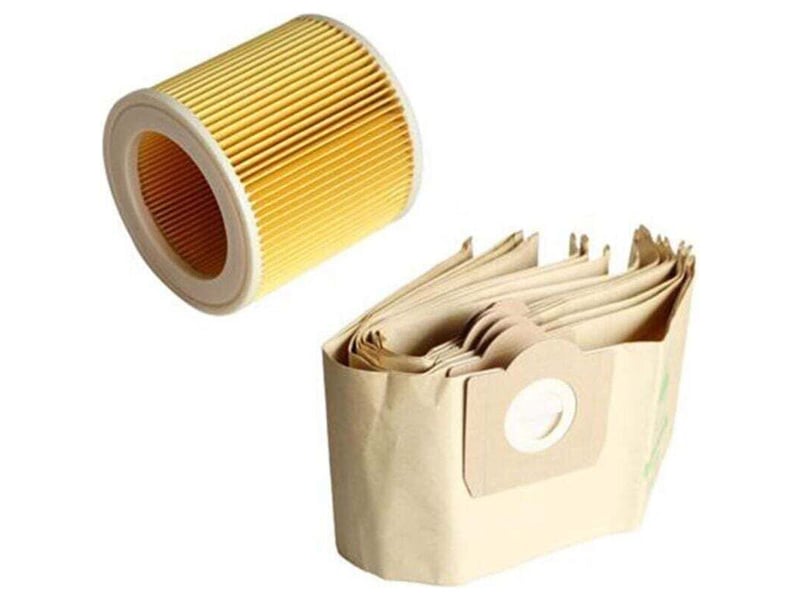 Enowelir 5x sac à poussière 1x filtre pour aspirateur wd3 premium wd 3,300 m wd 3,200 wd3.500 p 6,959-130 - Conforama E