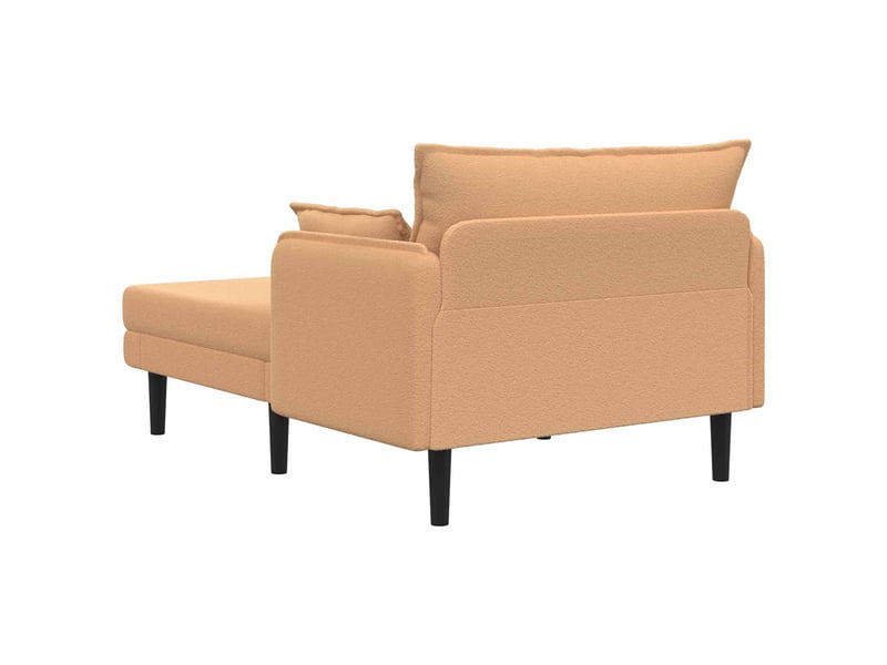  Vidaxl grande méridienne beige bouclé  - Conforama E