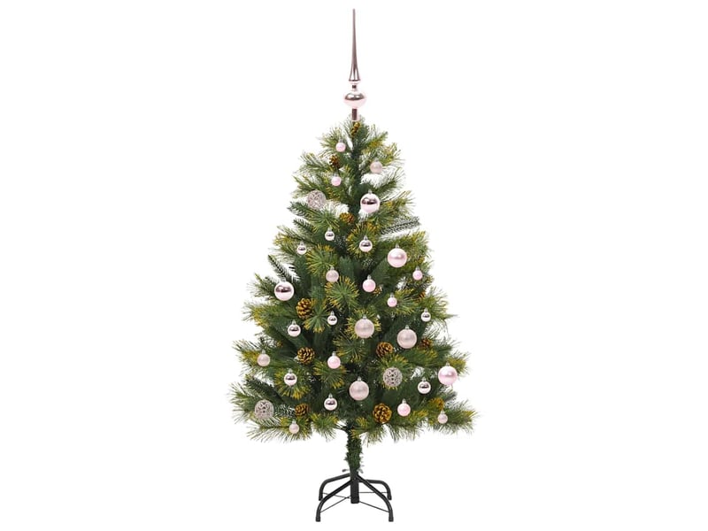  Sapin de noël artificiel, arbre de noël avec branches pliables et cônes 150 cm shl5936  - Conforama D
