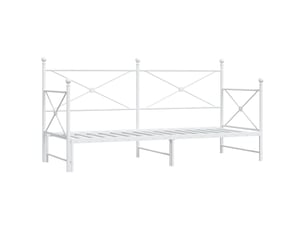 Lit simple 80x200 cm coloris blanc