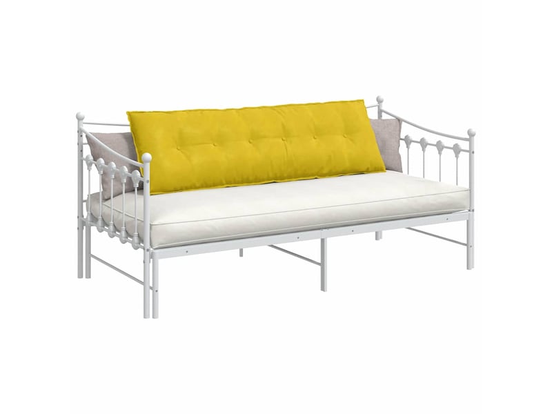  Coussin de dos, coussin de dossier jaune 160 x 50 cm tissu en velours côtelé cf54755  - Conforama C