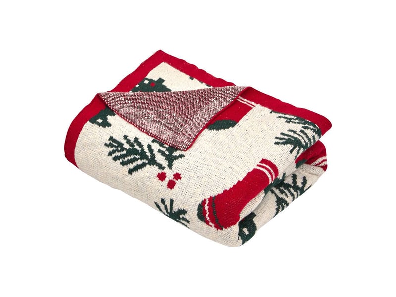  Plaid de noël tricot traditionnel 130 x 170 cm  - Conforama A