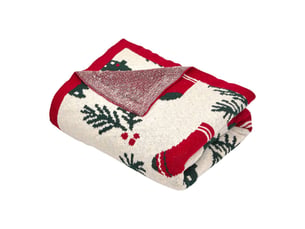 Plaid de noël tricot traditionnel 130 x 170 cm