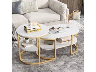 Table basse coloris doré <strong></strong> <strong></strong>
