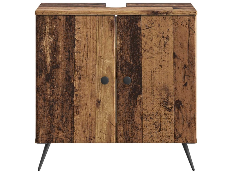  Meuble sous lavabo de salle de bain breda bois ancien cf64833  - Conforama D