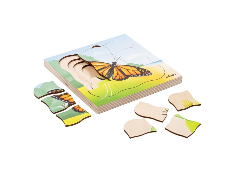  Educo dans la forêt - le papillon pousse  31 pièces de puzzle 8719924063320 - Conforama A
