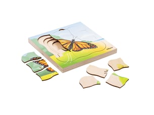 Educo dans la forêt - le papillon pousse — 31 pièces de puzzle
