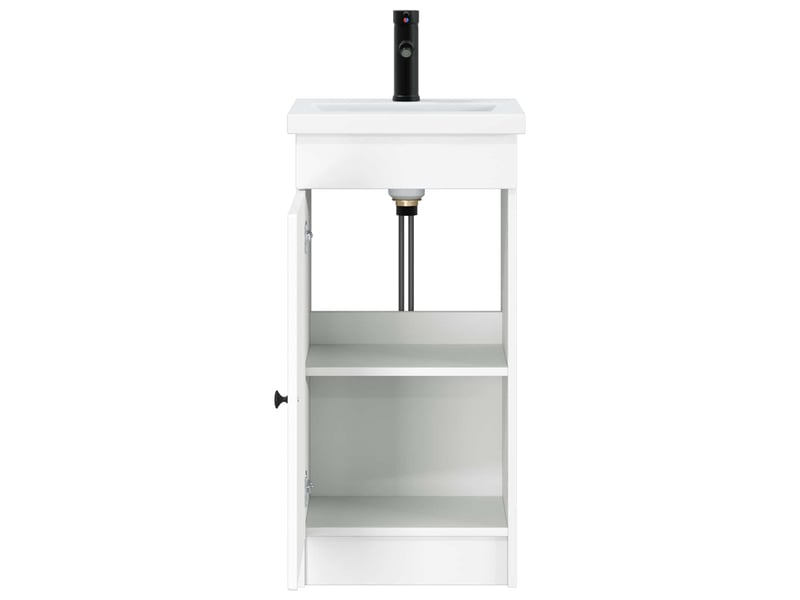  Meuble de salle de bain avec évier blanc 42x40x84.5 cm shl8133  - Conforama D
