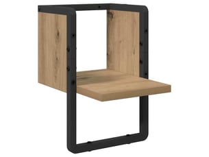 Étagère flottante, étagère suspendue montage mural chêne artisan 20 x 25 x 30 cm cf42467