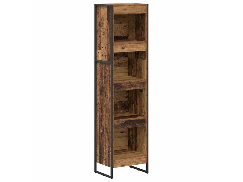  Bibliothèque, armoire à livres 40 x 30 x 155 cm bois d'ingénierie bois ancien  - Conforama A