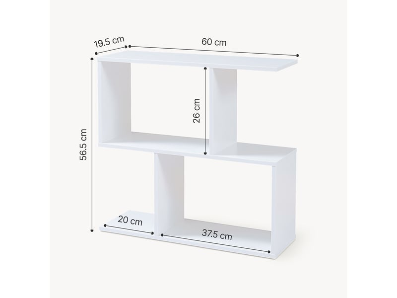 Table d'appoint koxjö 57 x 60 x 20 cm blanc [en.casa] Koxjö - Conforama E