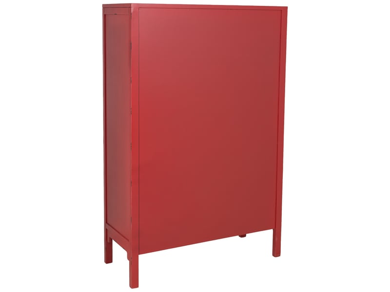  Armoire en bois rouge vieilli 96 x 40 x 150 cm (hauteur)  - Conforama D