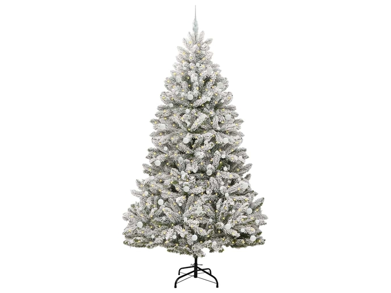  Sapin de noël, arbre de noël artificiel 240 cm 300 led blanc chaud shl4393  - Conforama C
