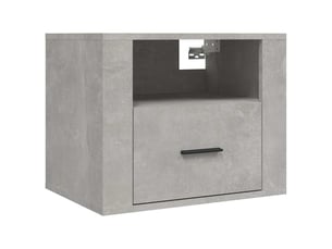 Table de chevet - cabinet de chevet - table de nuit murale gris béton 50x36x40 cm