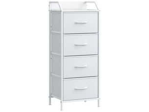 Chiffonnier 4 tiroir(s)    <strong>GENERIC HOME</strong> <strong></strong> coloris blanc largeur 43 cm hauteur 97.5 cm