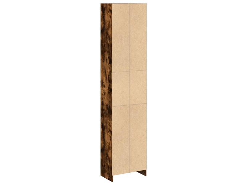  Bibliothèque, étagère de rangement chêne fumé 40x24x176 cm bois d'ingénierie  - Conforama E
