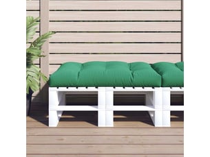 Coussin de palette, coussin de chaise, coussin de canapé vert 120x80x12 cm tissu cf55488