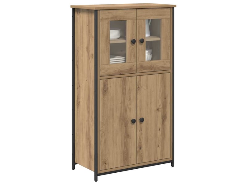  Haut armoire, armoire de rangement chêne artisanal 62x32x106,5 cm  - Conforama C