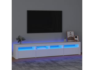 Meuble tv coloris blanc 210 cm <strong></strong>  <strong></strong>