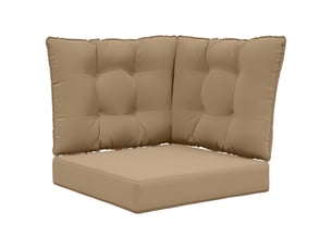 Coussin de canapé d'extérieur, coussin de chaise polyester taupe 50,5 x 50,5 cm cf54160