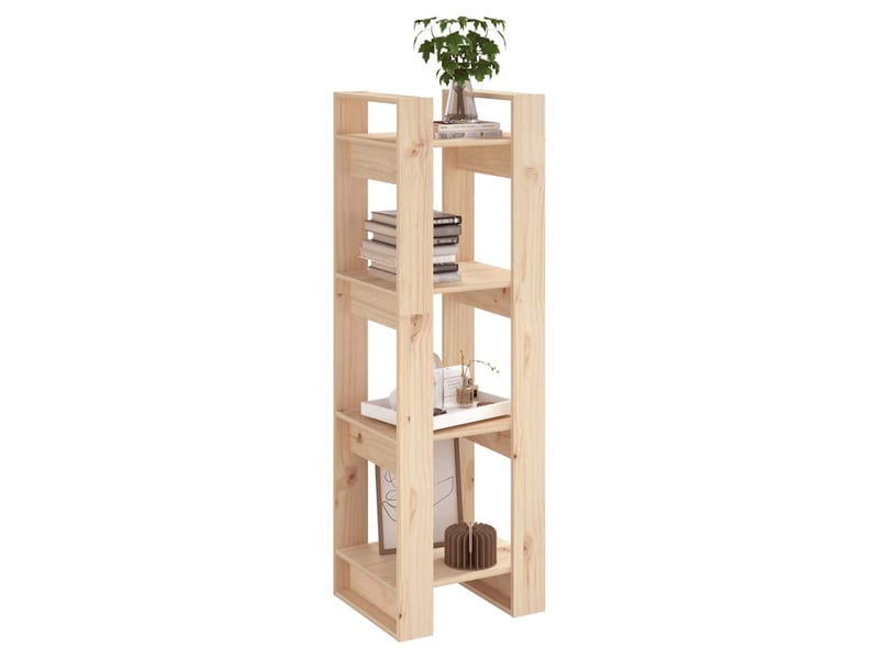  Bibliothèque, étagère de rangement 41x35x125 cm pin massif  - Conforama E