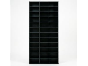 Bibliotheque coloris noir BEAUNIV - 23.5 cm x 195 cm