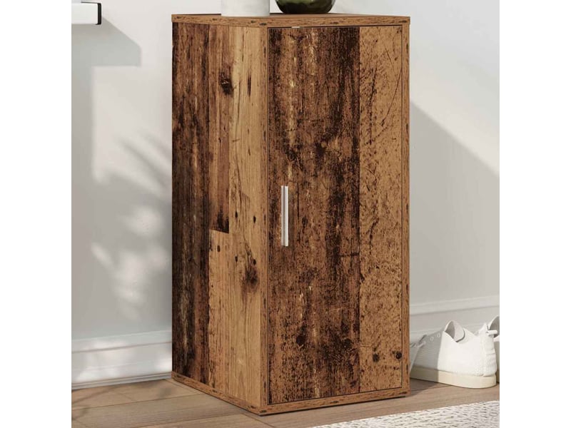  Meuble à chaussure, armoire à chaussures vieux bois 32x35x70 cm bois d'ingénierie  - Conforama C
