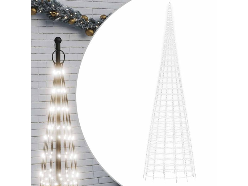  Sapin de noël - arbre de noël à led 3000 led blanc 800 cm  - Conforama A