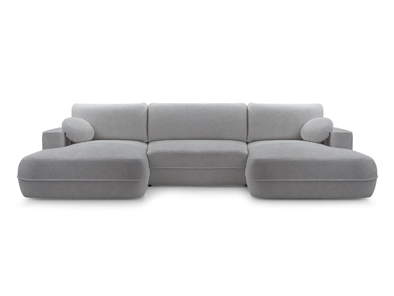Canapé en u avec fonction lit peoni 364 cm gris Peoni - Conforama A