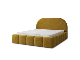 Lit coffre 180x200 cm MASSENO coloris jaune