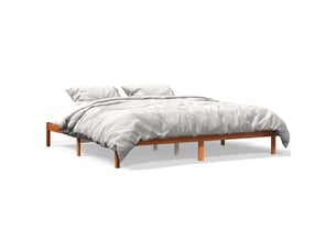 Lit 2 places 200x200 cm    coloris marron