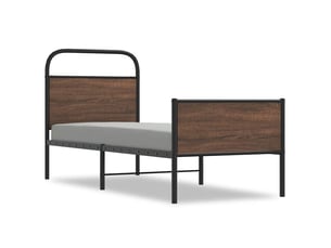 Lit simple 80x200 cm    coloris marron