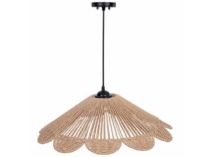 Lampe de plafond en papier beige d58xh29 cm