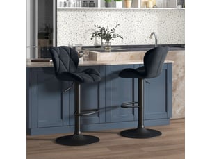 tabouret de bar assise réglable en hauteur <strong>HAUSS SPOLE</strong> - noir hauteur d'assise 60 cm vendu Par paire