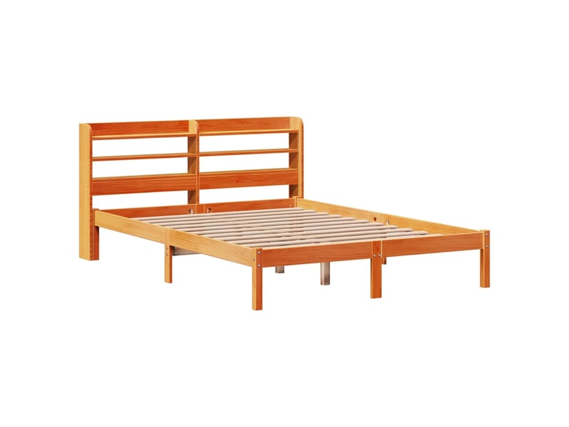  Lit double- lit adulte -  cadre de lit et tête de lit sans matelas  marron 150x200 cm  - Conforama B