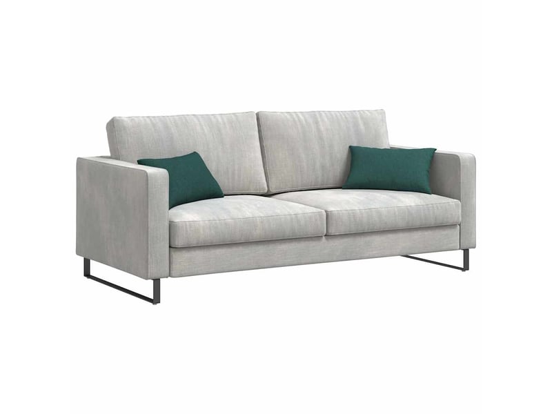 Lot de 2 coussins de canapé, coussins décoratifs tissu vert foncé 50 x 30 cm cf58986 - Conforama C