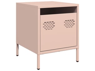 Table de chevet - cabinet de chevet - table de nuit rose 35x39x43,5 cm acier