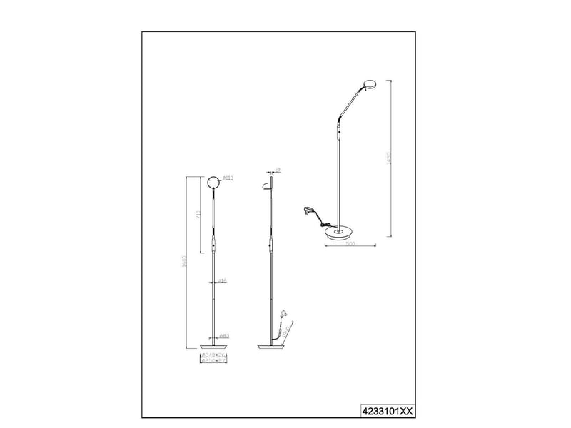 Lampadaire monza  - Conforama C