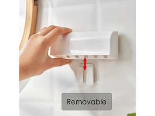 Porte-brosse à dents mural avec couvercle pour douche, organisateur peu encombrant pour camping-car, support de brosse à dents auto