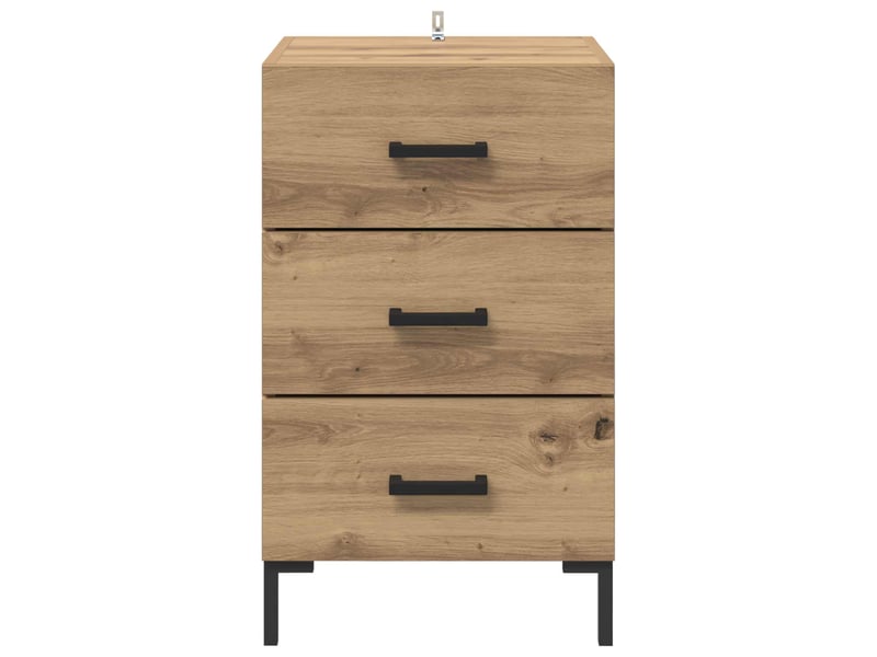 Table de chevet - cabinet de chevet - table de nuit chêne artisanal 40 x 40 x 66 cm - Conforama E