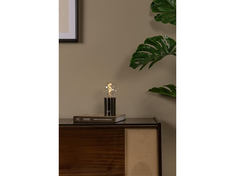 Lampe de table diam. 8 cm led dim. E27 1x1w 2700k canon fusil mat- lucide - vivo  - Conforama B