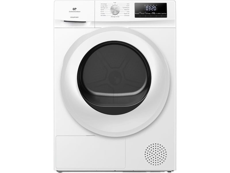 Sèche-linge pompe a chaleur 8 kg cesl8pcwd1 blanc 60 cm classe energetique d CESL8PCWD1 - Conforama A