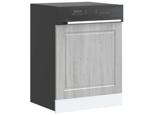 Panneau de lave-vaisselle sonoma gris 60x1,5x57cm